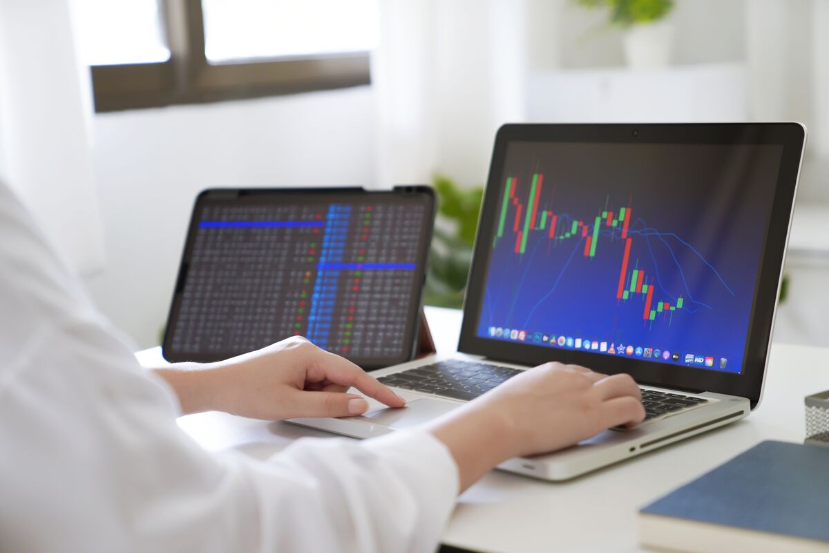 Trading chart panel visualization